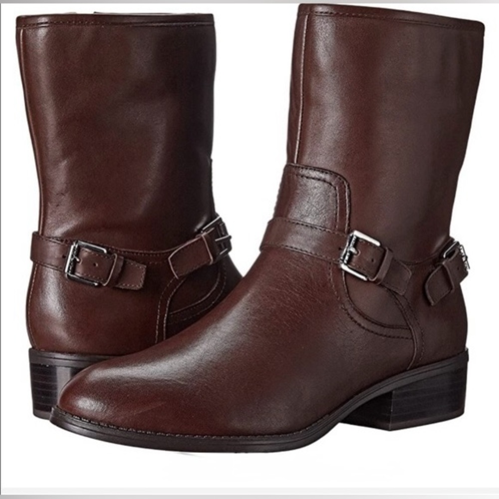 Ralph Lauren Brown Leather Ankle Boots
